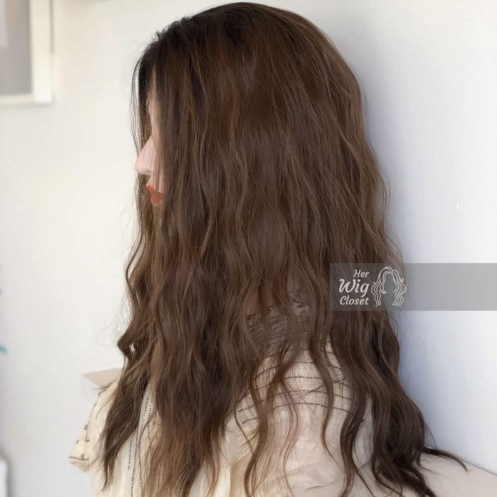 24" Loose Wave Copper Lace Wig | Shantell - Picture 5 of 11